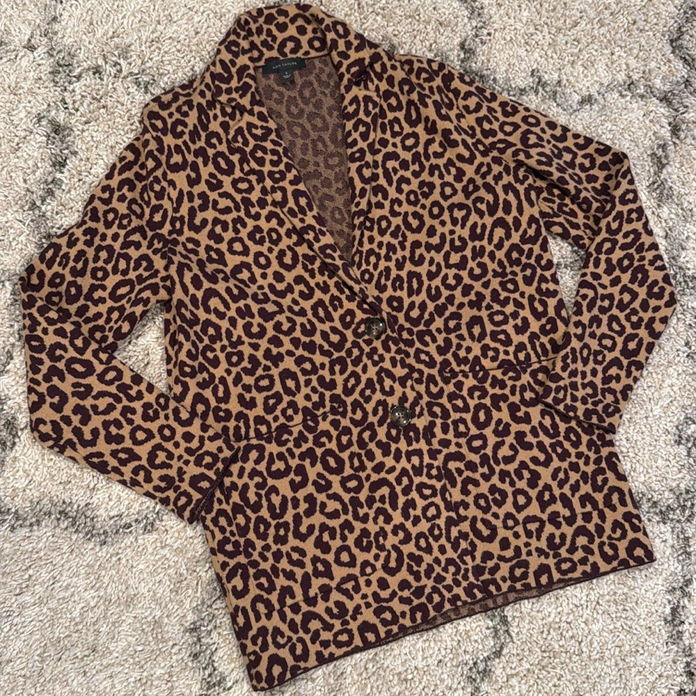 Ann Taylor Sweater Blazer